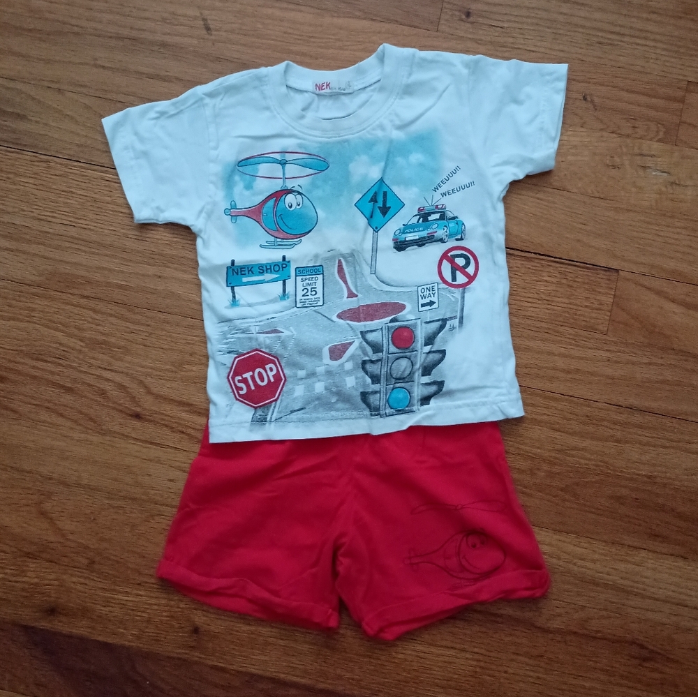 3/$10 🌟 Baby Kids NEK 12 Month Greece Greek Ellada Outfit Set